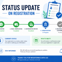 STATUS UPDATE ON REGISTRATION